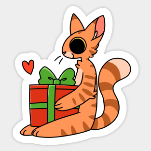 Present Kitty Sticker